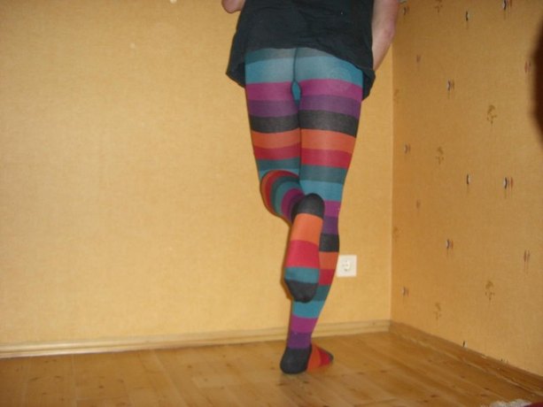 Ringelstrumpfhosen gemischt Bild 1