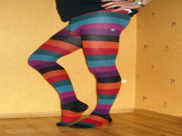 Ringelstrumpfhosen gemischt Bild 6