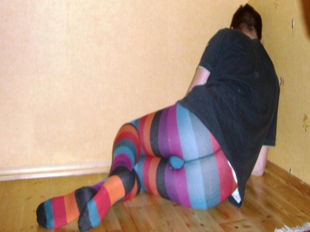 Ringelstrumpfhosen gemischt Bild 9