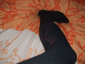 Strickstrumpfhosen mit Muster Bild 1